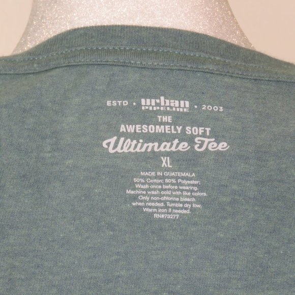 Urban Pipeline Women's Awesomely Soft Ultimate V-Neck Green T-Shirt Size XL - Picture 5 of 5